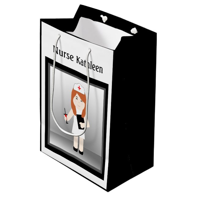 Cute Nurse 5 Med Gift Bag (Front Angled)