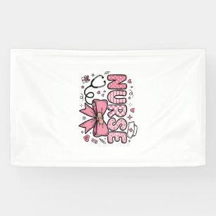 Cute Nurse Bow Heart Vector Shirt Design_1 Banner