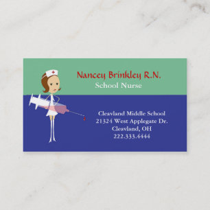 Cute Nurse Business Card