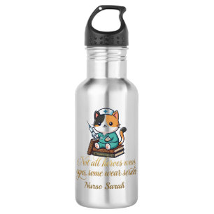 Cute Nurse Calico Cat Personalized gift 532 Ml Water Bottle