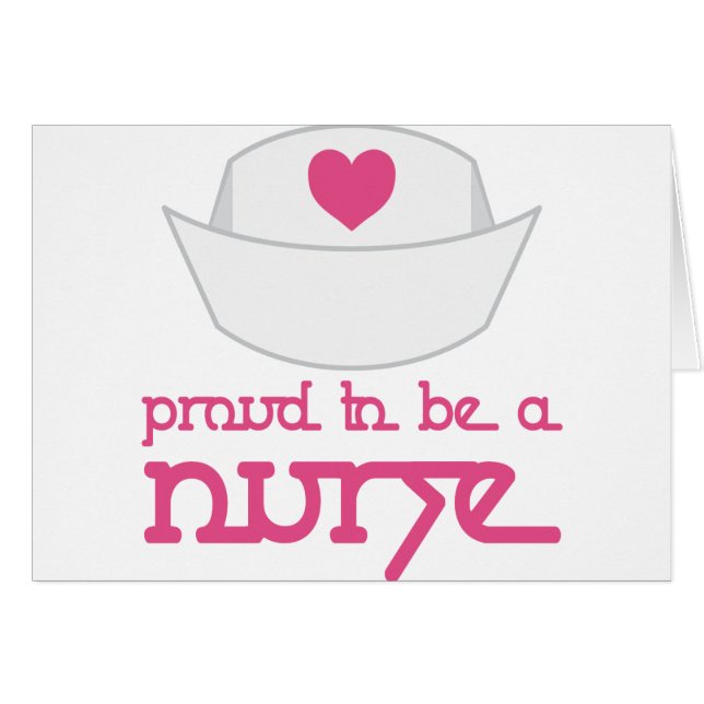 Cute Nurse Cap Proud To Be A Nurse Gift (Front Horizontal)