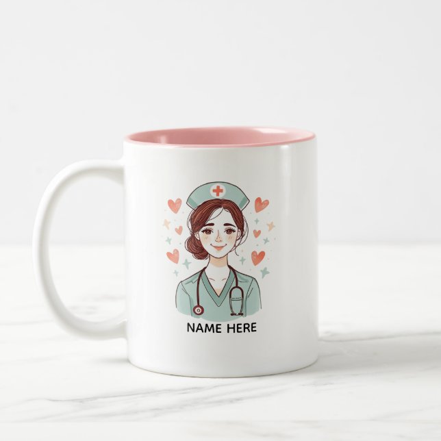 Cute Nurse Coffee Mug Gift (Left)