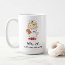 Cute Nurse Doctor Personalised Cartoon