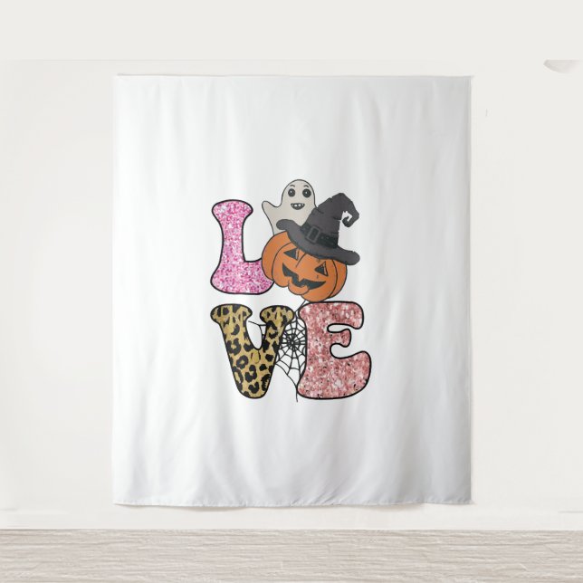Cute Nurse Ghost Halloween Tapestry (Front)