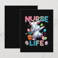 Cute Nurse Life Dabbing Easter Bunny