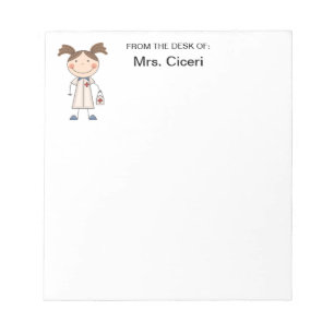 Cute Nurse Notepad