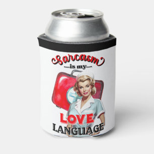 Cute Nurse Pinup_ Love Language Can Cooler