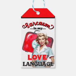 Cute Nurse Pinup_ Love Language Gift Tags