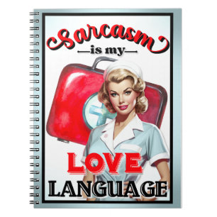 Cute Nurse Pinup_ Love Language Notebook