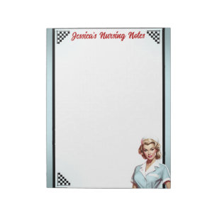 Cute Nurse Pinup_ Love Language Notepad