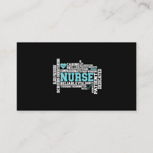 Cute Nurse RN LVN Nursing School Medical Business Card