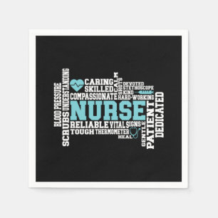 Cute Nurse RN LVN Nursing School Medical Napkin