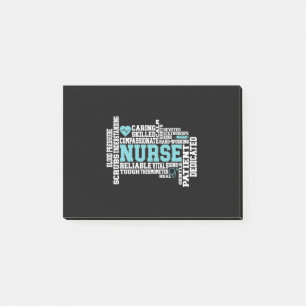 Cute Nurse RN LVN Nursing School Medical Post-it Notes