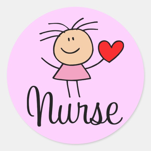 Cute Nurse Sticker (Front)