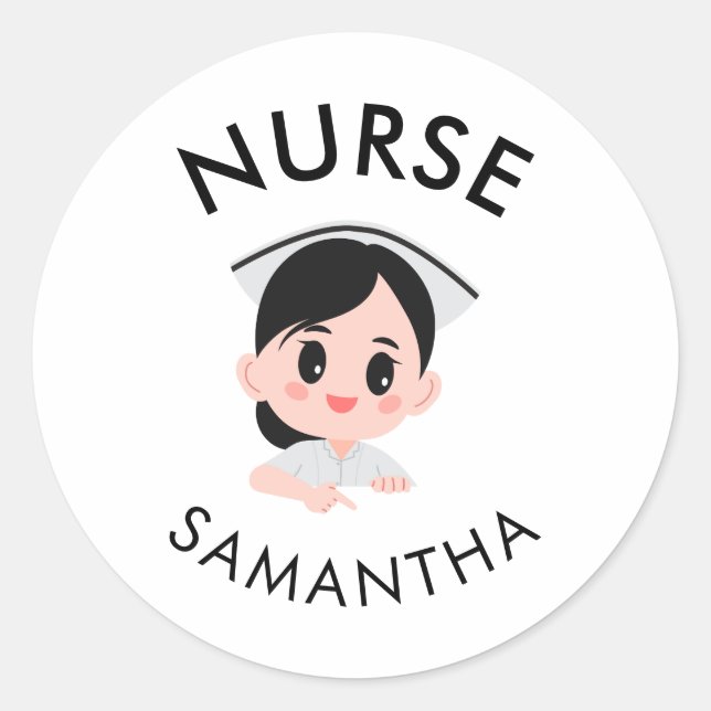 Cute Nurse Sticker | coffee & compassion (Front)