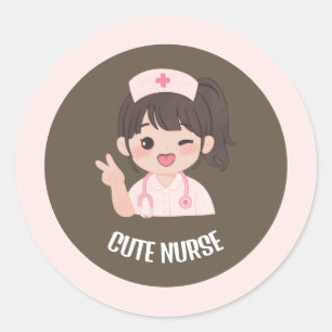 Cute Nurse Sticker healthcare worker