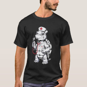 Cute Nurse Turtle Funny Medical Professional - Nur T-Shirt