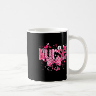 Cute Nurse Valentines Day Cute Coquette Stethoscop Coffee Mug