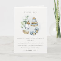 Cute Nursery Essential Leafy Blue Boy Baby Shower