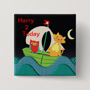 Cute Nursery Rhyme Personalised Age Button