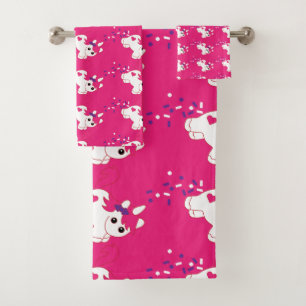 Cute Nursery Unicorn Decor   Bath Towel Set