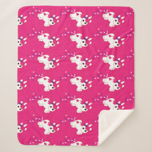 Cute Nursery Unicorn Decor   Sherpa Blanket