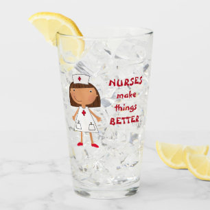 Cute Nurses Make Things Better Glass