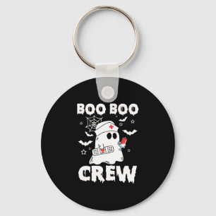 Cute Nursing Boo Boo Crew Halloween Nurse Ghost Key Ring