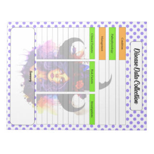 Cute Nursing Data Collection Template Notepad
