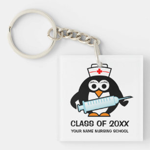 Cute nursing school graduation class of 2025 key ring