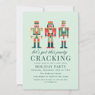 Cute Nutcracker Christmas Holiday Party Invitation