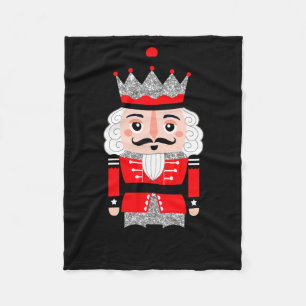 Cute Nutcracker Christmas Womens  Fleece Blanket