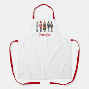Cute Nutcracker Merry Christmas Apron