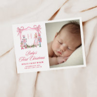 Cute Nutcracker Monogram Crest Baby