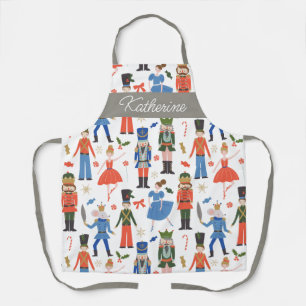 Cute Nutcracker Personalised Christmas Apron