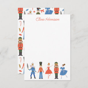Cute Nutcracker Personalised Christmas Thank You Card