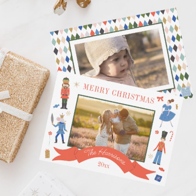 Cute Nutcracker Photo Christmas Holiday Card (Creator Uploaded)