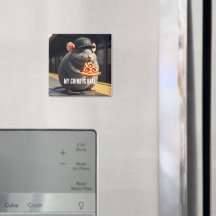 Cute NYC Pizza Rat Subway Legend Magnet