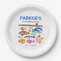 Cute O-Fish-al Reel Fun Gone Fish Fishing Birthday