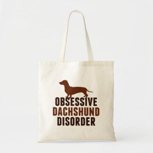Cute Obsessive Dachshund Disorder Tote Bag