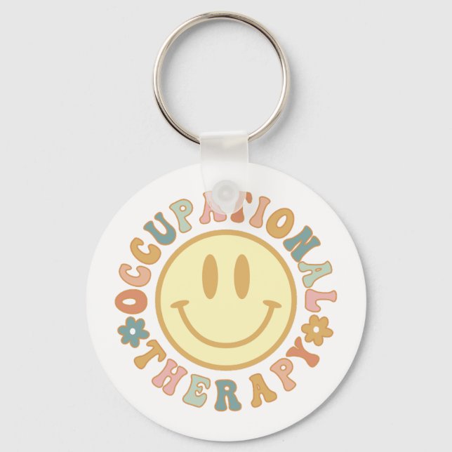 Cute Occupational Therapy OT Key Ring (Front)