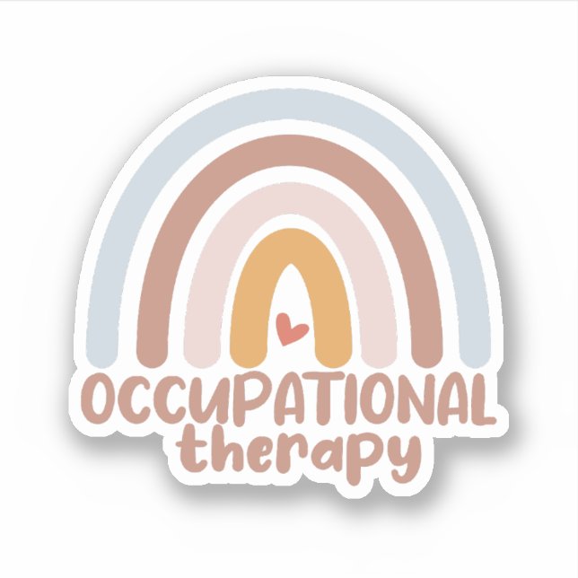 Cute Occupational Therapy OT Rainbow (Front)