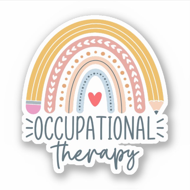 Cute Occupational Therapy Therapist Rainbow (Front)