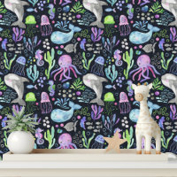 Cute Ocean Animals Nursery Room Decor
