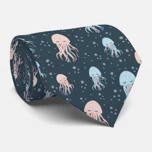 Cute Ocean Creatures Sea Life Neck Tie