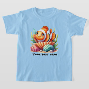 Cute ocean fish customisable  T-Shirt
