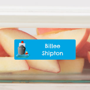 Cute ocean liner ship tug cartoon personalised