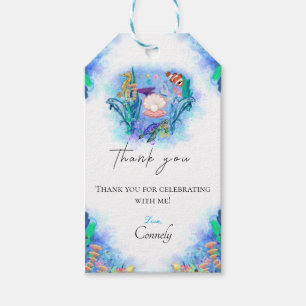 Cute Ocean Sea Animals Thank You Gift Tags