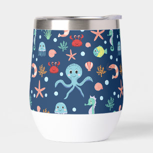 Cute Ocean Sea Life Pattern