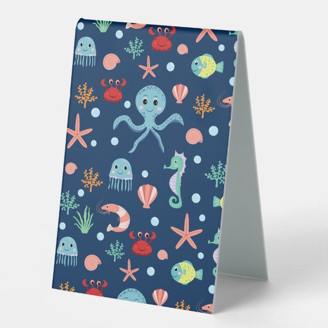 Cute Ocean Sea Life Pattern (Front)